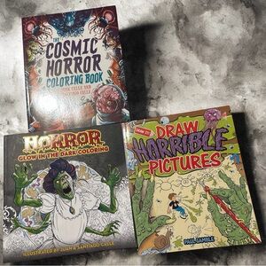 Horror, Cosmic & “Horrible” Coloring Books